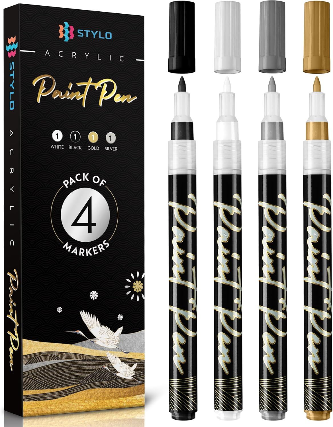 ✨ ชุดปากกาเมจิก Stylo - 4 สี เพื่อความคิดสร้างสรรค์ที่ไร้ขีดจำกัด